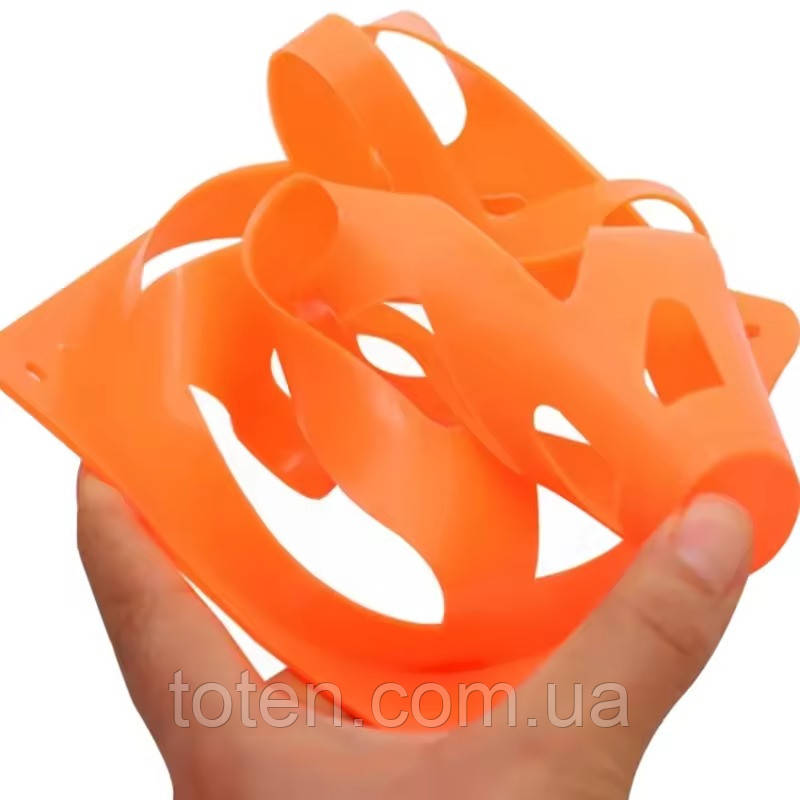 Конус спортивний для тренувань 10 шт у комплекті, розмір 23 х 13 см топ, фото 1