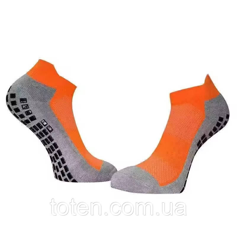Шкарпетки короткі з антиковзаючим покриттям на підошві CZST-322 помаранчеві, розмір L топ, фото 1