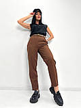 Стильні вкорочені штани звужені до низу жіночі штани щоденні прямі класика штани короткі жіночі, фото 6