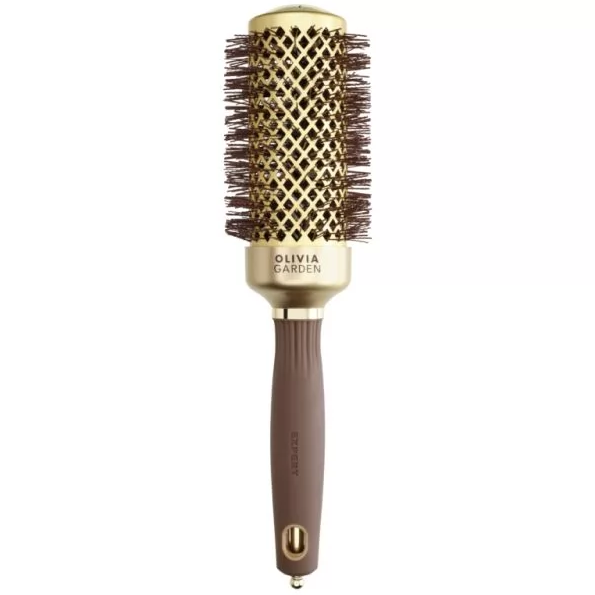 Брашинг для волосся Olivia Garden Expert Blowout CURL Wavy Bristles Gold&Brown 45, фото 1