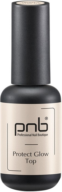 ТОП Закріплювач для гель-лаку Захист Блиска з УФ-фільтрами Protect Glow TOP PNB, 8 мл