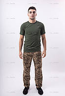 Армійська футболка олива,Військова чоловіча футболка олива