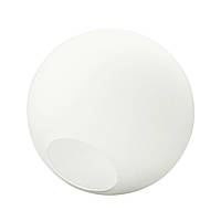 Плафон скляна куля біла матова D180-d70 під лампу G9/E14 Premium