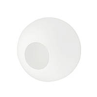 Плафон скляна куля біла матова D150-d55 під лампу G9/E14 Premium