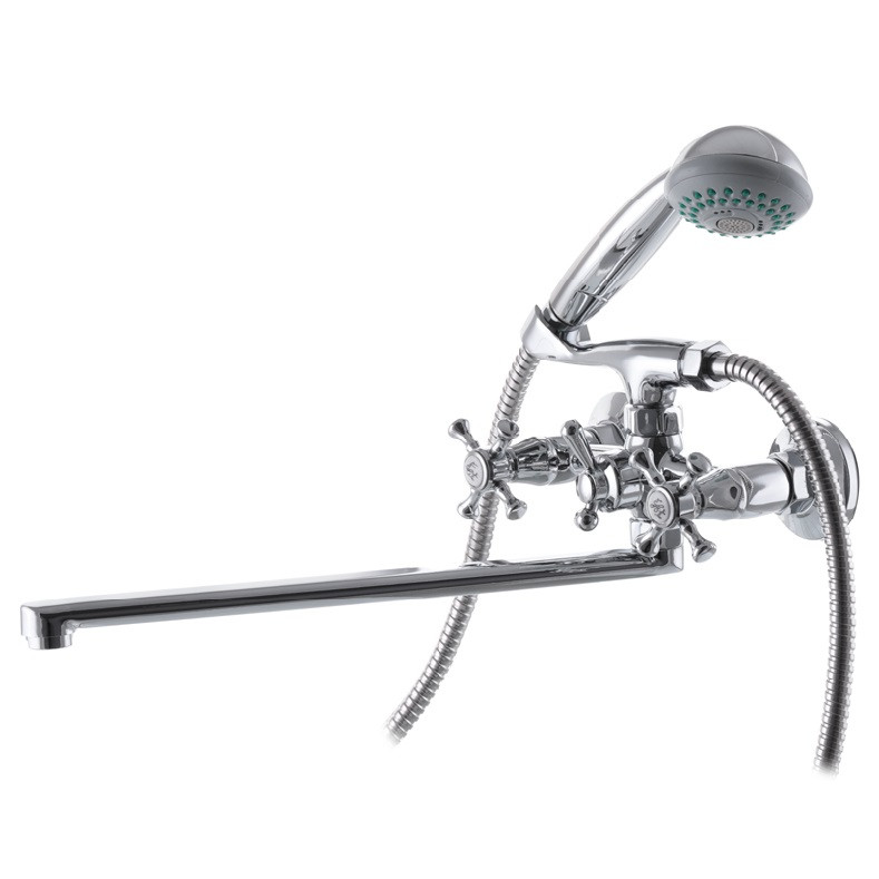 Латунний змішувач для ванни з лійкою та шлангом для душу Champion Mayfair 143