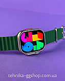 Смартгодинник Smart Watch ULTRA 2 AMOLED 49 мм Зелений + блок 5W для заряджання, фото 5