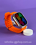 Смартгодинник Smart Watch ULTRA 2 AMOLED 49 мм + з ремінцями силіконовим і металевим, фото 8