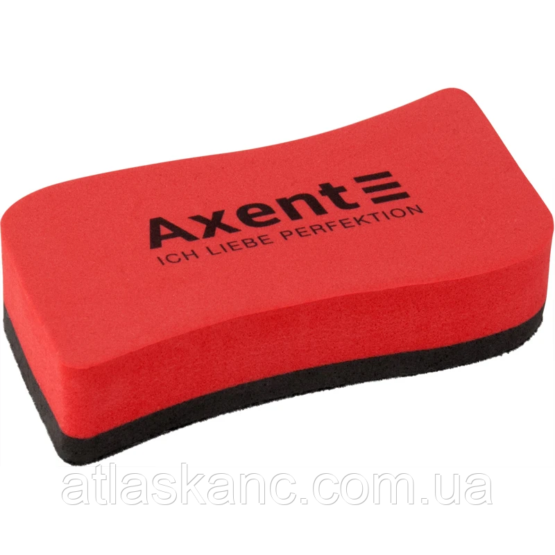 Губка для дошки сухостиральна Axent Wave червона 11*5,7*2,2 см 9804-04-A