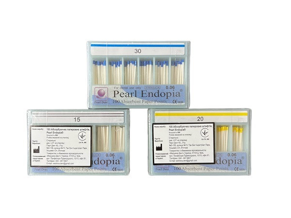 Штифти паперові конусні 0.06 Pearl Endopia 100 шт.