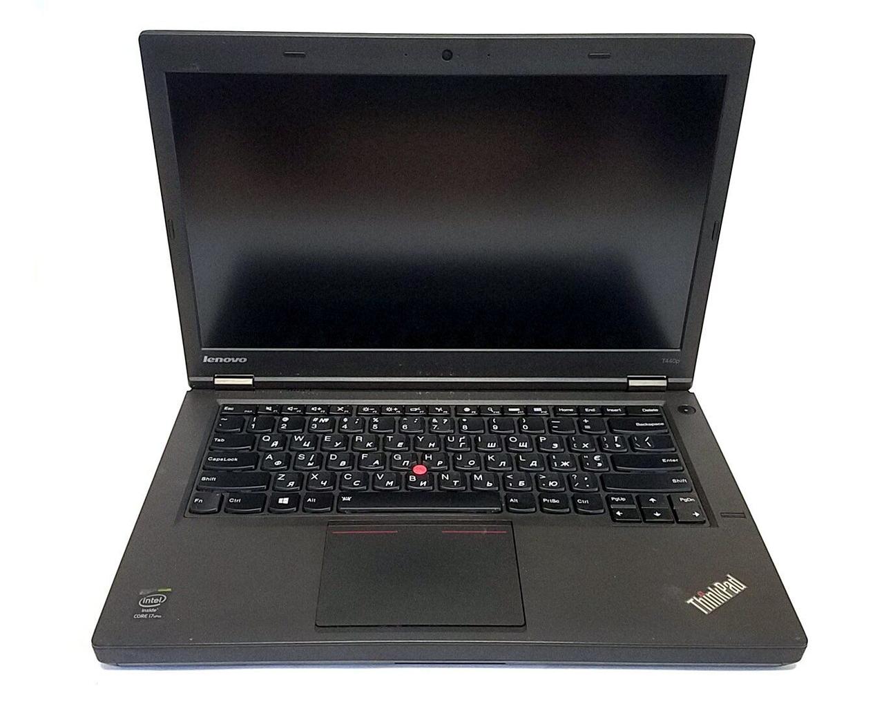 Б/в Ноутбук Lenovo ThinkPad T440p 14" 1920x1080| Core i7-4600M| 8 GB RAM| 256 GB SSD| GeForce GT 730M 1GB