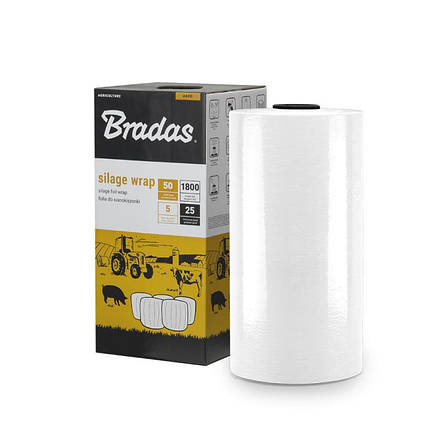 Плівка для сінажу SILAGE WRAP FOIL 0,5x1800м, БІЛА,
AK-WF500X1800WH, фото 1