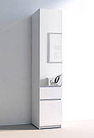 Шкаф-пенал с зеркалом "Брайт" 400х520х2000 h Мастер Форм . Нимфея альба (Телескопические направляющие)
