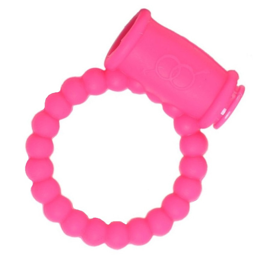 Ерекційне віброкільце - Beads Ring рожевий