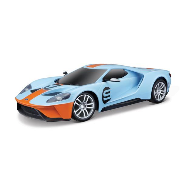 Автомодель Maisto Ford GT синій із помаранчевим зі світлом і звуком 1:24