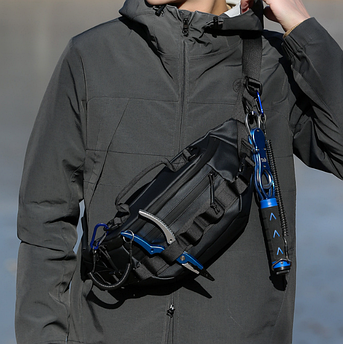 Сумка бананка через плече водонепроникна,матова екошкіра