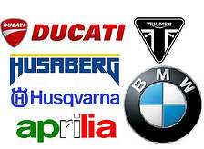 Aprilia, BMW, Ducati, Husqvarna, Husaberg, Triumph