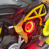 Дитячий електро мотоцикл двоколісний на акумуляторі Ducati 800 для дітей 3-8 років M 5827 Зелений, фото 5