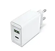 Зарядний пристрій Vention USB Type C + QC4.0 (18-20W) White (FBBW0-EU)