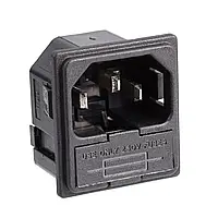 Апаратний мережевий роз'єм Supra MAINS JACK MCH-10 MALE WITH FUSE