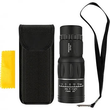 Монокуляр ручний 16 - 52 до 8000 метрів у чохлі UNIQUE UN-3011 Потужний монокуляр подвійного фокусування