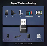 Bluetooth-адаптер бездротовий Ugreen CM668 Bluetooth 5.3 aptX HD AD для PS5 PS4 Nintendo Switch (15765), фото 4