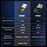 Bluetooth-адаптер бездротовий Ugreen CM668 Bluetooth 5.3 aptX HD AD для PS5 PS4 Nintendo Switch (15765), фото 5