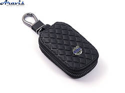 Чохол для ключів з карабіном Volvo екошкіра Ромб