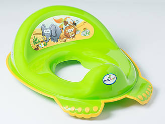 Туалетне сидіння "Сафарі" з гумками протиковзними (Зелений)