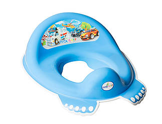 Туалетне сидіння "Авто" з гумками протиковзними (Синій)