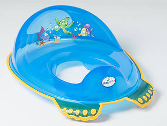 Туалетне сидіння "АКВА" з гумками протиковзними (Синій)