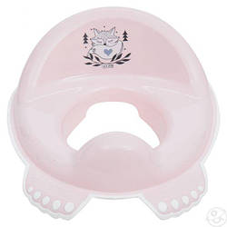 Туалетне сидіння "Plus baby" з гумками протиковзними Маленька лисичка (Рожевий)