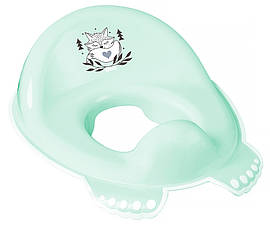Туалетне сидіння "Plus baby" з гумками протиковзними Маленька лисичка (Зелений)