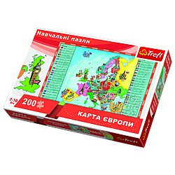 Пазли навчальні -"Карта Європи" / Українська версія