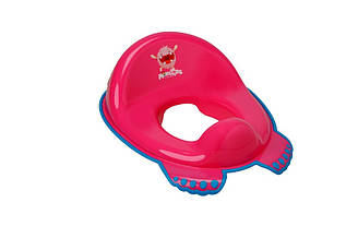 Туалетне сидіння "Монстрики" з гумками протиковзними (Рожевий)