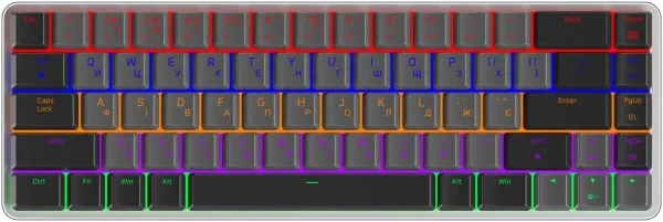 Клавіатура GamePro MK122R Red Switch Low Profile Dark Gray (ENG/UKR)