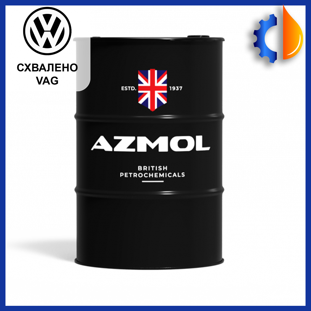 Енергоощадна синтетична моторна олива AZMOL Ultra Plus 5W-30 504.00/507.00 208 л, гарна олія Азмол