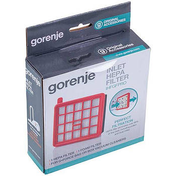 Фільтр контейнера HEPA 680183 + поролоновий для пилососа Gorenje