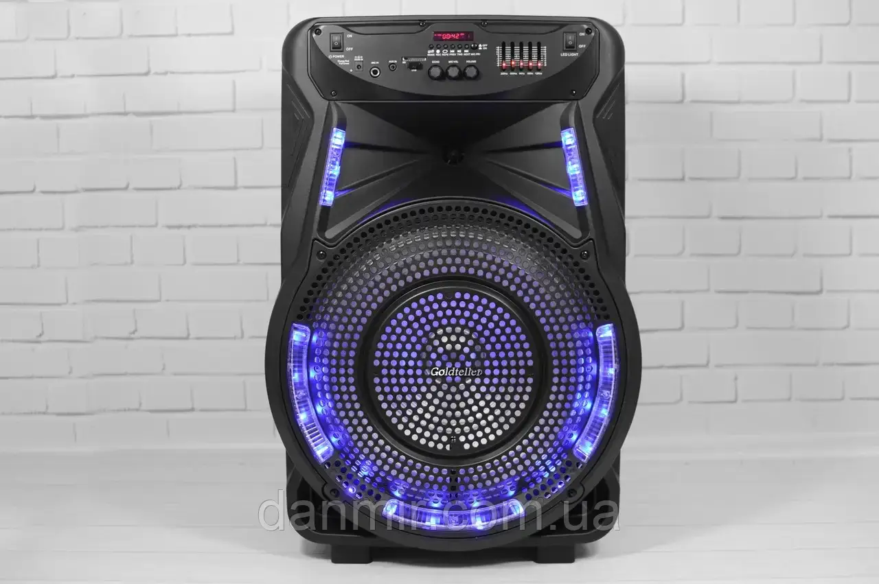 Акустична система з мікрофоном Goldteller GT-6021 USB/TF/FM/Bluetooth