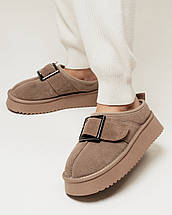 Уги короткі із широкою пряжкою Allsy 18801 36 візон замша, фото 2