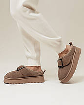 Уги короткі із широкою пряжкою Allsy 18801 36 візон замша, фото 3