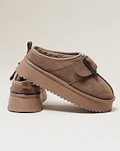 Уги короткі із широкою пряжкою Allsy 18801 36 візон замша, фото 5