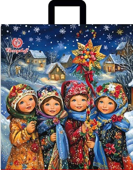 Пакет петля новорічний 40*42 Різдво