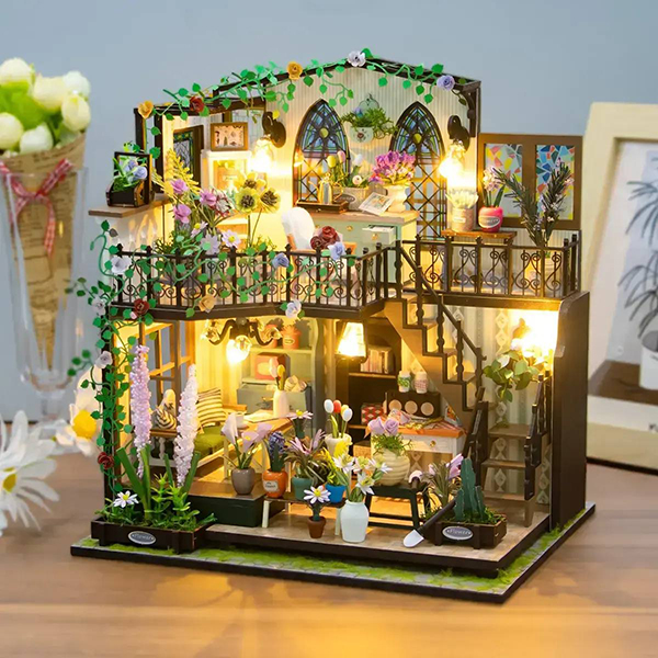 3D Румбокс «Квітковий будиночок» DIY Dollhouse