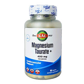Таурат магнію плюс 400 мг (Magnesium Taurate +) KAL, 90 таблеток