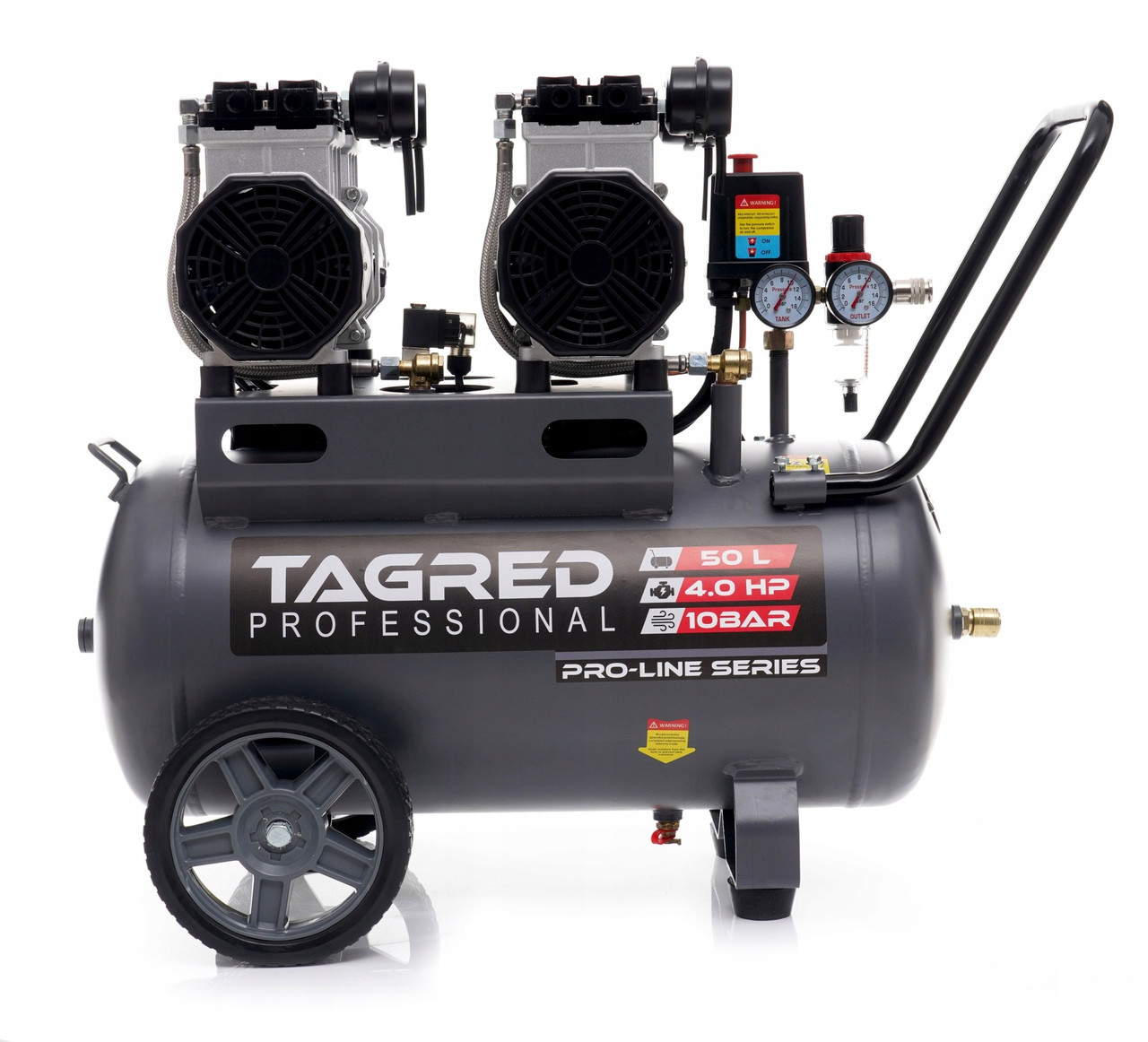 Безмасляний компресор  Tagred TA3386 50l 10bar