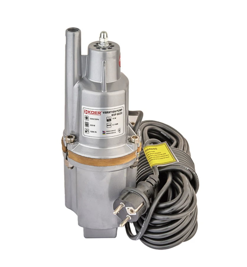 Насос вібраційний одноклапанний верхній забір KP Czech KVP 60/20 Чехія Дачник (Обмотка мідь)