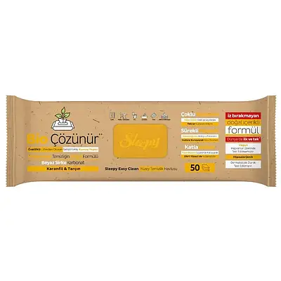 Вологi cерветки «SLEEPY» Bio Easy Clean Tea Tree с жовтим клапаном 50шт.