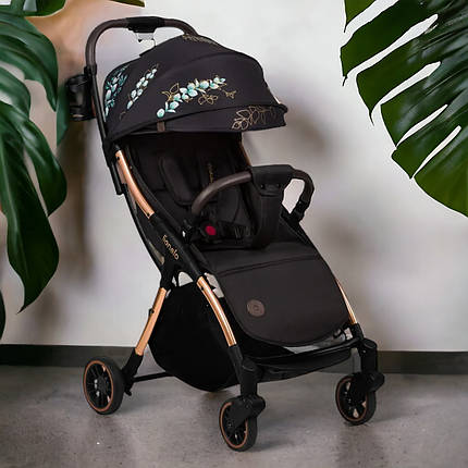 Коляска прогулянкова Lionelo Julie One Golden Moments Чорна, фото 1