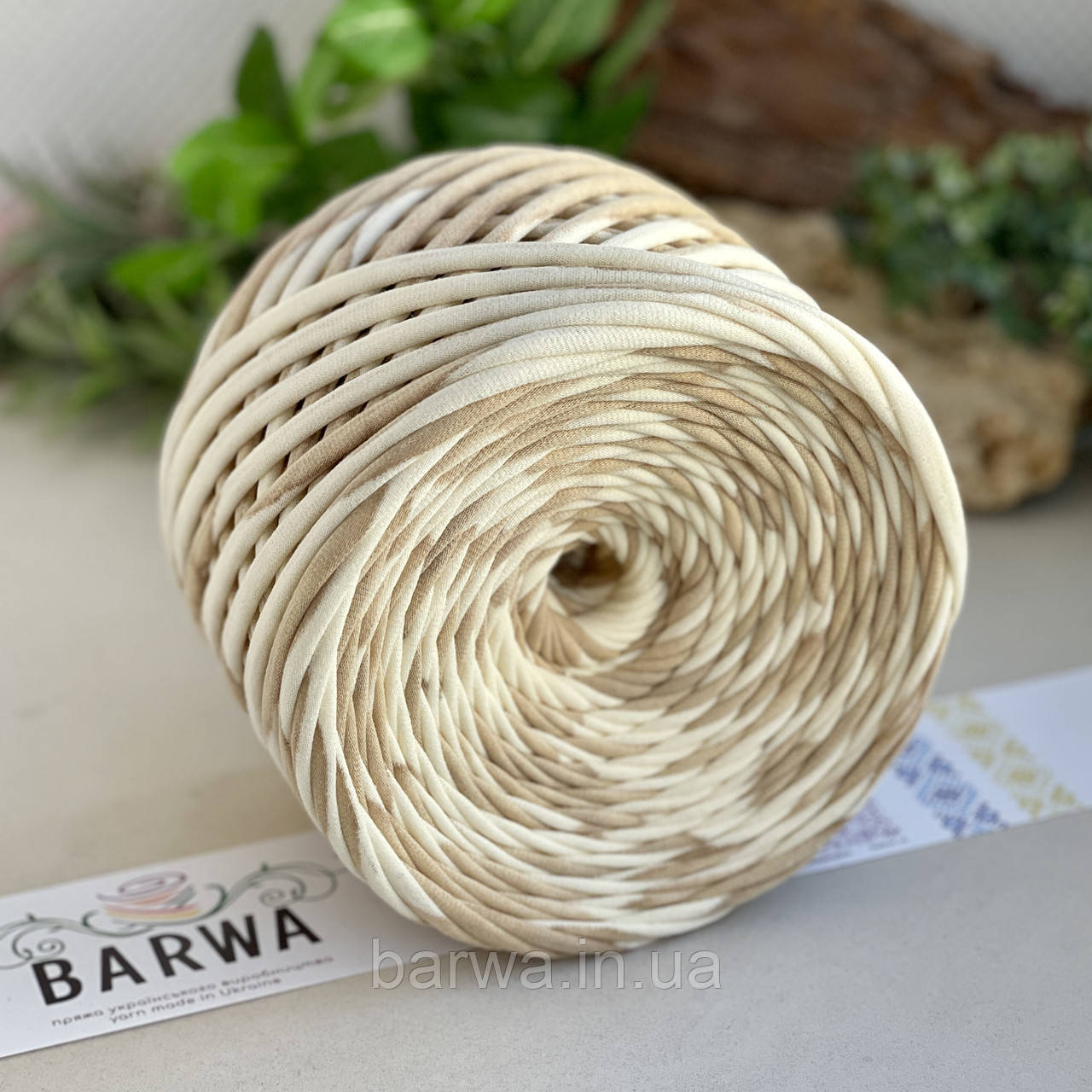 Пряжа трикотажна BARWA Бісквіт