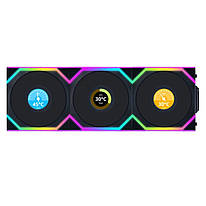 Комплект вентиляторів Lian Li UNI FAN SL Wireless LCD Fan, ARGB, PWM, 3-Pack  - 120 мм